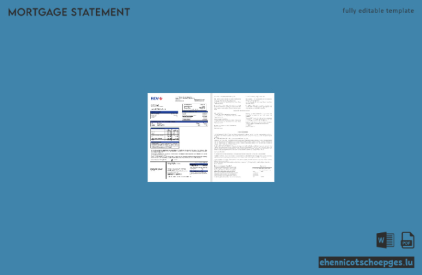 Vietnam BIDV Bankhypothekenauszug in Word- und PDF-Formaten – Beispielvorschau